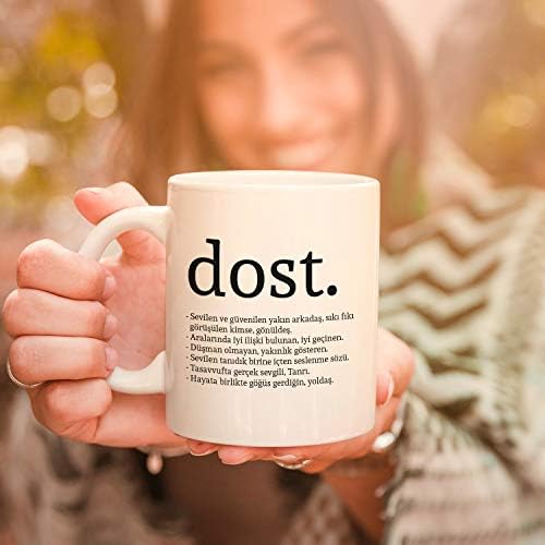 Sıkı Dostlara Hediyelik Kelime Anlamlı Kupa Porselen Kupa Bardak Çay Kahve Bardağı yüksekliği: 9,5 cm çapı:8,5 cm malzeme kalınlığı 4 mm