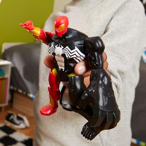 MixMashers Venom Özel Spider-Man Karıştır ve Eşleştir Deluxe Aksiyon Figürü ve Aksesuarları, 12 cm Ölçekli (12 cm) 4 Yaş ve Üzeri Çocuklar için Süper Kahraman Oyuncakları