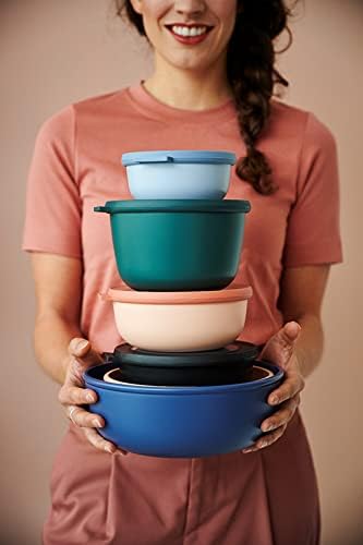 - Multi Bowl Cirqula Round - Kapaklı Saklama Kabı - Buzdolabı için hava geçirmez saklama kutusu ve mikrodalga fırın kabı olarak uygundur - 750 ml - Canlı Leylak