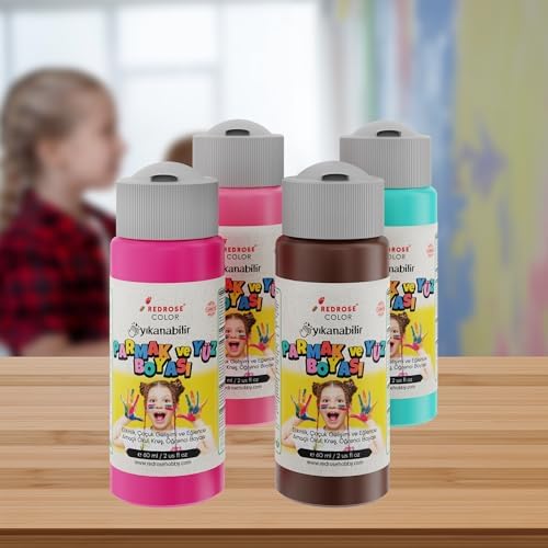 Tamamlayıcı Renkler Parmak Boyası 4'lü Set 4x60 ml