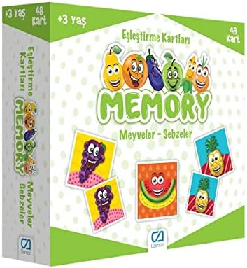 Meyveler - Sebzeler - Memory Eşleştirme Kartları