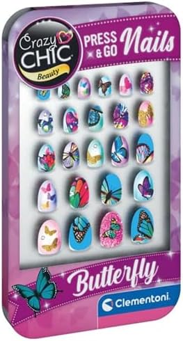 Crazy Chic Tak ve Git Tırnaklar Kelebek