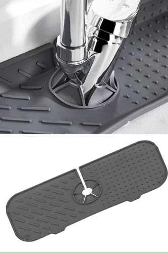 Elastik Musluk Mat Su Tutucu Düzenleyici Silikon Kaydırmaz Mutfak Banyo Lavabo Tezgah Üstü Matı