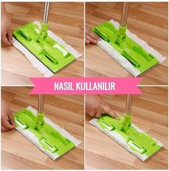 Mop Uyumlu Islak Mendil, 40 Yaprak, Tak Kullan At 22x36cm