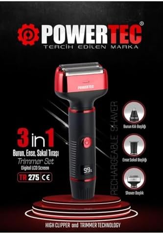 TR-275 3/1 Profesyonel Günlük Sakal Tıraş Makinesi Kulak Temizleme Burun Kılı Erkek Bakım Kit