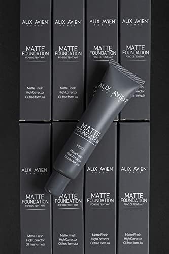 ALIX AVIEN Uzun Süre Kalıcı Doğal Mat Bitişli E Vitamini İçeren Mat Fondöten - Matte Foundation 401 Soft Ivory