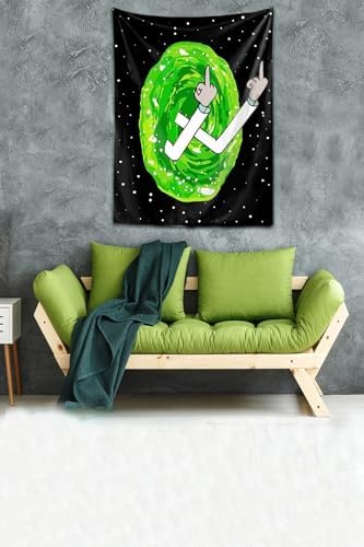 Pelangi Yıkanabilir Leke Tutmaz Mikropetek Kumaş Sessiz Tepki Duvar Örtüsü Duvar Halısı Tapestry, Siyah 70 x 100, 17859403670100