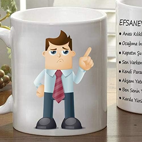 Babaya Özel Efsanevi Baba Sözleri Kupası Kupa Bardak