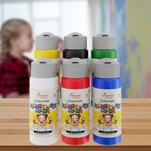 Ana Renkler Parmak Boyası 6'lı Set 6x60ml