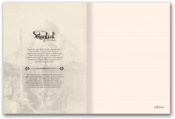 İstanbul Gravür Mini Journal Çizgili Tophane