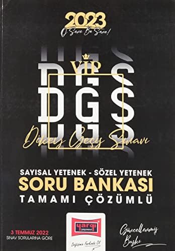 Yayınları 2023 DGS Sayısal-Sözel Yetenek Tamamı Çözümlü Soru Bankası