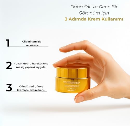 Yaşlanma Karşıtı Kolajen Krem, 50ml | Sıkılaştırıcı ve Leke Karşıtı Yoğun Bakım | Somon DNA & Hyaluronik Asitli Zengin Formül