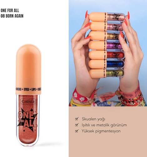 Callista One For All 08 Born Again Eyes & Lips & Cheeks Likit Göz Farı