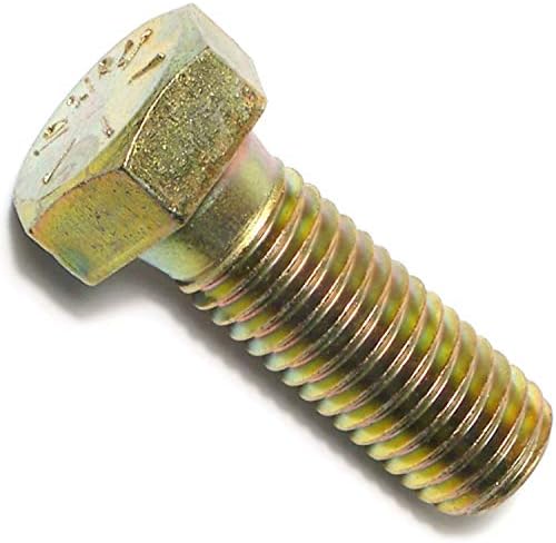 014973254452 8. Sınıf Kaba Altıgen Başlı Vidalar, 5/8-11 x 1-3/4, Parça-10, Sarı