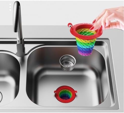 6 Kademeli Lavabo Süzgeci, Renkli Lavabo, Evye Süzgeci Gider Koruyucu