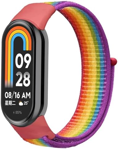Mi Band 3 4 5 6 7 İle Uyumlu Kordon Ayarlanabilir Naylon Elastik Spor Yedek Bileklik Renkli Kayışı Kaliteli Hasır Örme Kordon Kayış