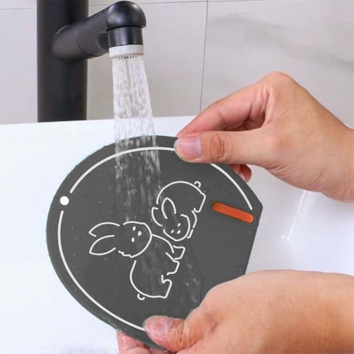 Sevimli Tavşan Desenli Silikon Gider Kapağı, Banyo ve Mutfak için Kötü Koku Önleyici Silikon Mat Banyo Mutfak Lavabo Balkon Gider Tıpası Kapağı Böcek Önleyici