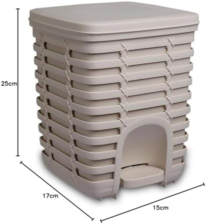 Pedallı Çöp Kovası 9 Lt - Bej M-E54-09