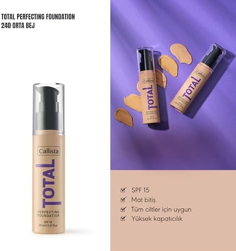 Callista Total Perfecting Fondöten 240 Honey Beige