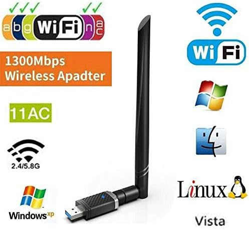 USB Wifi Pro Sinyal Yakınlaştırıcı Güçlendirici Adaptör Kart 1300 MBPS EP-AC1686