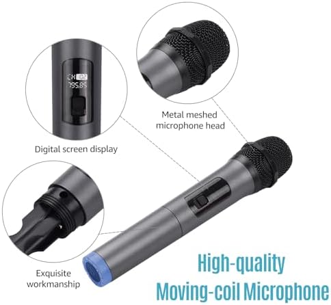 Profesyonel Kablosuz Mikrofon Dinamik Mikrofon Taşınabilir Mini alıcı için 6.35mm Fiş Karaoke Konuşma Toplantı Sahne Performansı WN-01