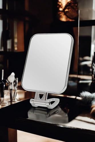 Efe Mark Beauty Serisi 3x Büyüteçli Çift Taraflı Ayarlanabilir Eğimli Masa Üstü Makyaj Aynası 12x18 CM Dikdörtgen