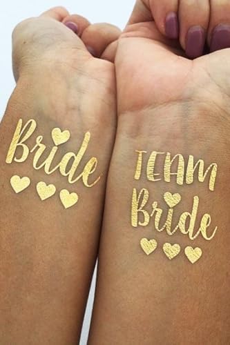 Beysüs Bride To Be Gold Altın Renk Geçici Dövme 1 Bride 5 Team Bride Bekarlığa Veda Partisi