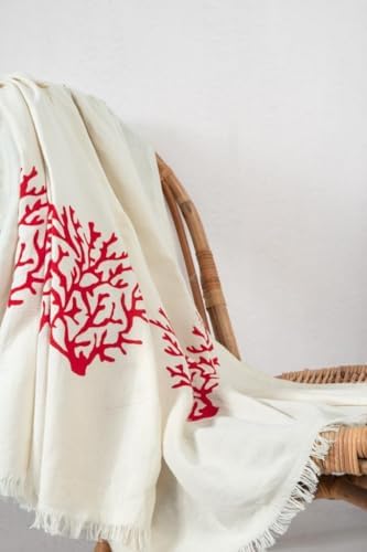 Müslin 2 Katlı Organik Havlu Kırmızı