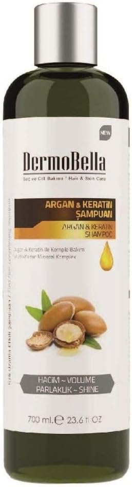 Argan Ve Keratin Içeren Güçlendirici Ve Hacim Verici Şampuan 700 ml