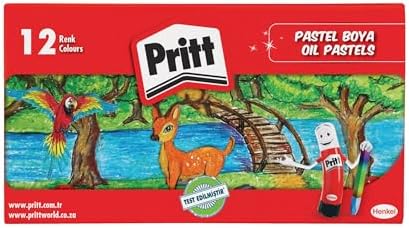 12'li Pastel Boya - Karton Kutu