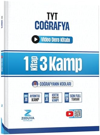 Zeduva Yayınları Coğrafyanın Kodları TYT Coğrafya 1 Kitap 3 Kamp Video Ders Kitabı