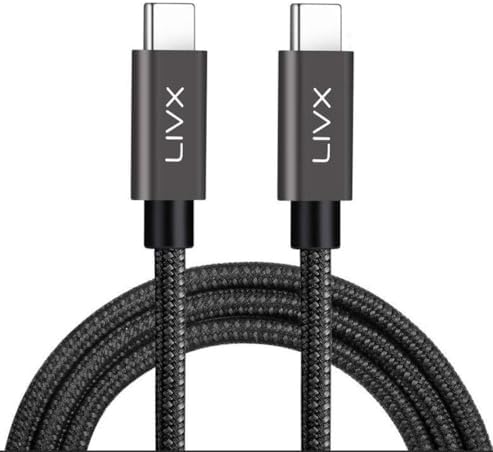 100W Type-C to Type-C USB 3.1 Gen2 10 Gbps 4k@60hz Hızlı Şarj Data ve Görüntü Aktarım Kablosu Örgülü GN (2 Metre)