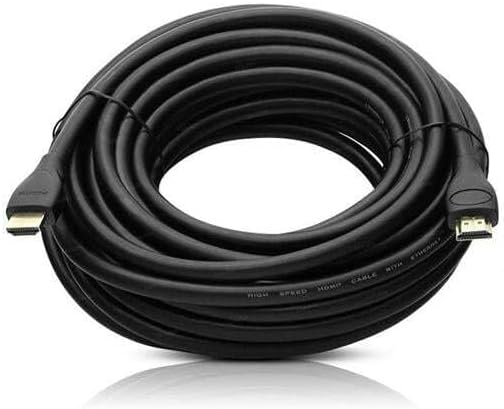 G-507DS Plastik Düz Siyah 10 Metre Poşetli Hdmi Kablo