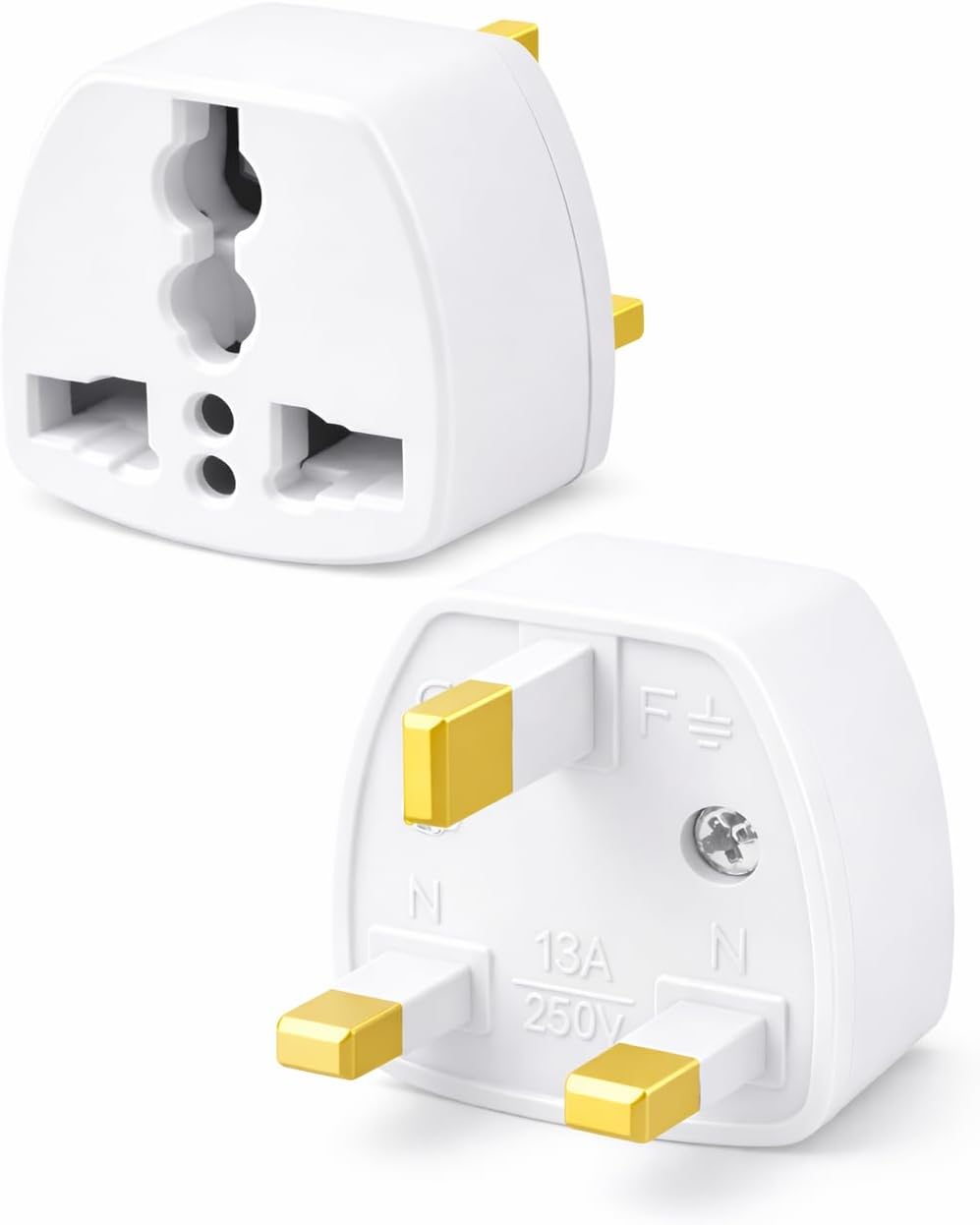 Tip G, İngiliz Adaptör Fişi, Hindistan, İngiltere,, Hong Kong, İrlanda, Singapur, Kıbrıs, Hac, Umre Uyumlu, 2 ve 3 Uçlu Seyahat Fiş Çevirici Dönüştürücü Priz, Uluslararası Güç Adaptörü