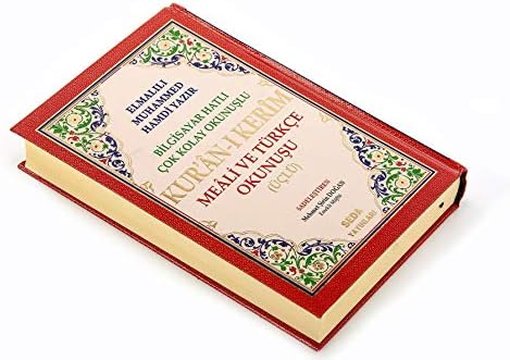 Kuranı Kerim Meali ve Türkçe Okunuşlu Orta Boy Bilgisayar Hatlı Üçlü Kod.006