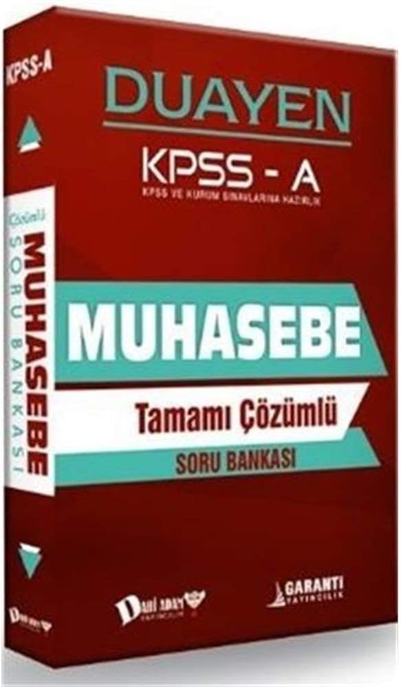 KPSS A Muhasebe Duayen Tamamı Çözümlü Soru Bankası