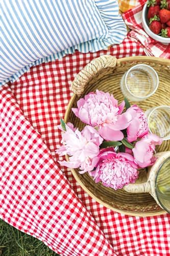 Masa Örtüsü Pamuk Sofra Bezi 160x160 (Kırmızı)