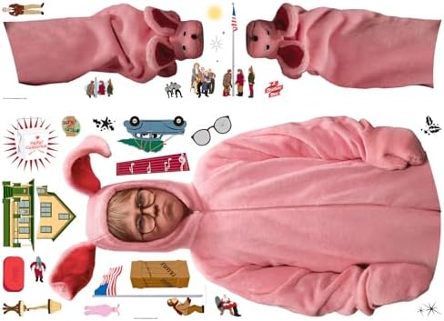 A Christmas Ralphie Suit Dev Duvar Çıkartmaları