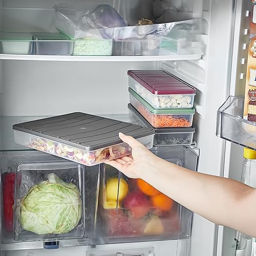 - Nora 8'li 1.2 Litre Küçük Boy Açık Gri Saklama Kabı