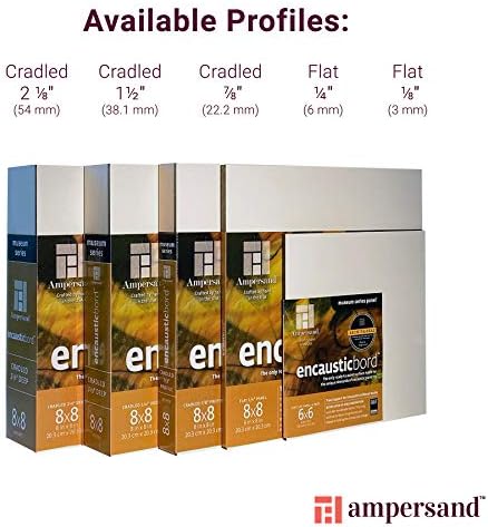 Art Ahşap Boyama Paneli: Müze Serisi Encausticbord, 6x6, 1/8 İnç Derinlik 4