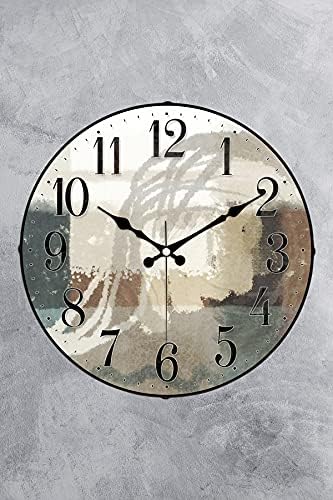 36 Cm Dekoratif Gerçek Cam Sessiz Mekanizma Duvar Saati