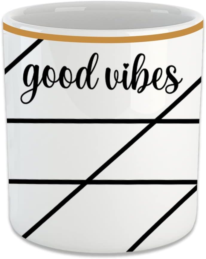 Good Vibes Espresso, Double Türk Kahvesi Fincanı - Kulpsuz Bardak