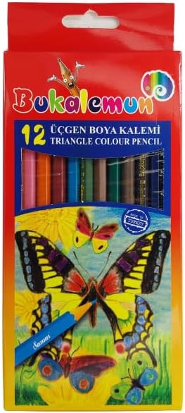 Bukalemun Üçgen Boya Kalemi 12'li
