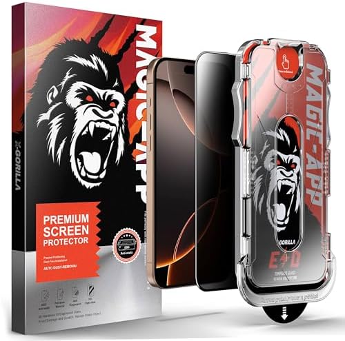 X-Gorilla 13/13 Pro / 14 / 16E Hayalet Ekran Koruyucu | Gizlilik Filtreli & 9H Kırılmaz | Tam Kaplama Tozsuz Uygulama