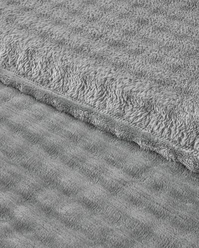 Glance Bubble Çift Kişilik Battaniye Gri