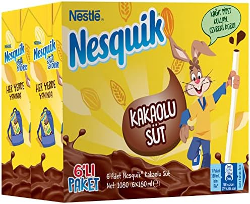 Kakaolu Süt 6'lı Paket (6 x 180 ml)