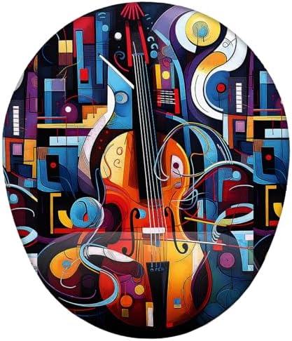 Müzik ve Keman Bilek Destekli Mouse Pad