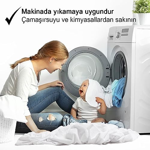 Vionel %100 Pamuklu, Sıvı Geçirmez Bebek Alezi,Bebek Alez Yatak Koruyucu, Çocuk Yatak Koruyucu Alezi, Beşik Yatak Alezi, Beşik Yatak Koruyucu (70 x 140)