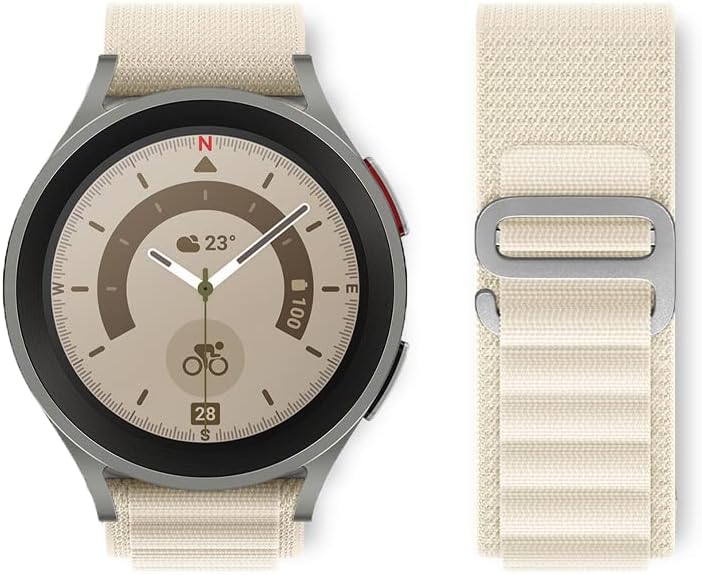 GT3 PRO ile Uyumlu 22mm Saat Kayışı Kaliteli Yedek Saat Kordonu Çift Katmanlı Kumaş Yeşil