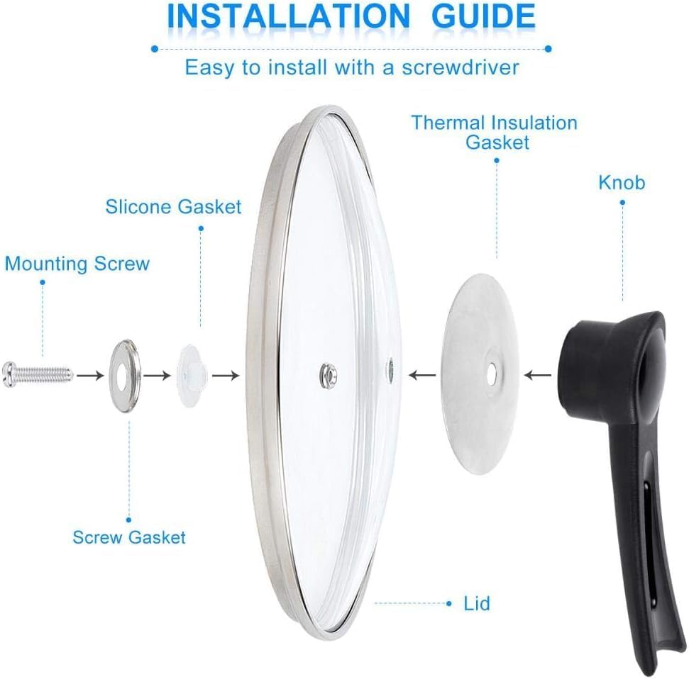 Dikey Tencere Kapağı Kolu – Dayanıklı, Ergonomik Tasarım, Tencere Kapakları İçin Tutacak, Siyah Renk – Mutfak Aksesuarı, Pratik Yardımcı El Aleti